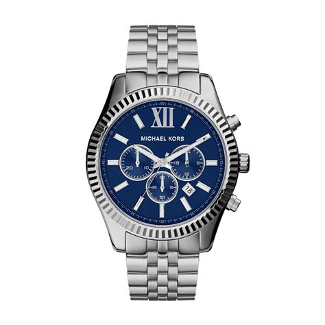 michael kors watch blue face